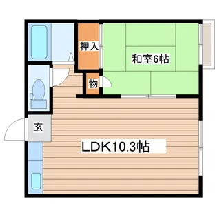ハイツハサマ【2階】の間取り