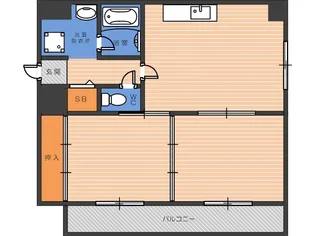 グランドール南栄【6階】の間取り