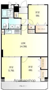 コープ行徳【4階】の間取り