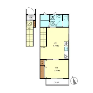 東京都北区滝野川1【アパート】の間取り