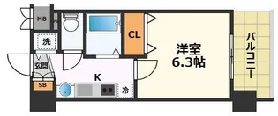 プレサンス名古屋城前ラバンカ【7階】の間取り