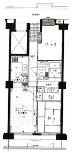 (オートロック付)コープ野村ヒルズ川内【11階】の間取り