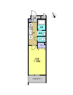 クオーレ福沢町【1階】の間取り