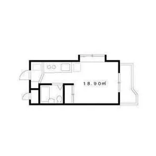 サンライズ国立【2階】の間取り