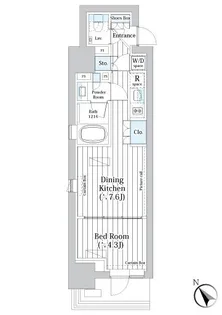 東京都中央区築地3【マンション】の間取り