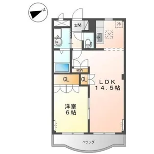 メゾン・グロワール【1階】の間取り