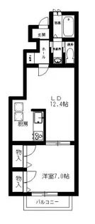 シャーメゾンニシノ【1階】の間取り