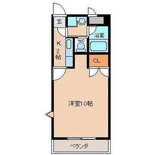 シティ咲田【2階】の間取り