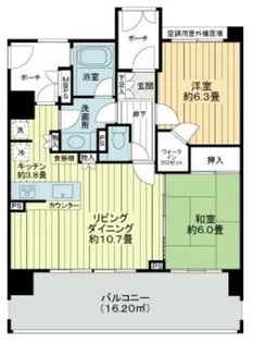 レクセルマンション亀有【8階】の間取り
