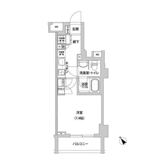 東京都台東区下谷1【マンション】の間取り