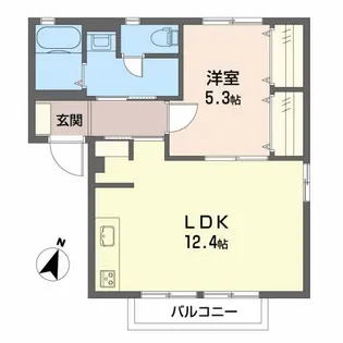 M.TOWNソレイユ C【2階】の間取り