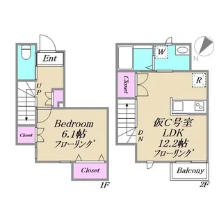 J・URBAN赤塚【2階】の間取り