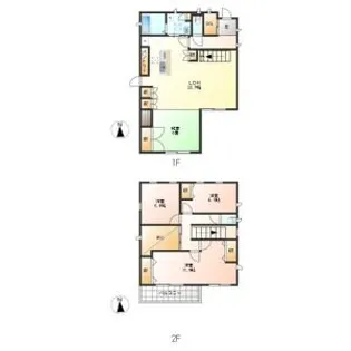 愛知県名古屋市港区知多2【一戸建】の間取り
