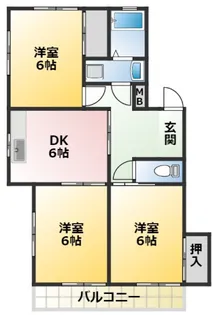 サンライト東刈谷【3階】の間取り