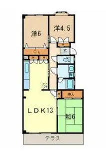 ウインザーパレスNo.2【2階】の間取り