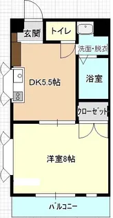 ハイツグリーンヒル【4階】の間取り