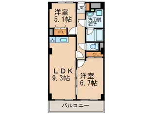 ハイツ竹早【2階】の間取り