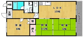 ハイツサンヒル【2階】の間取り