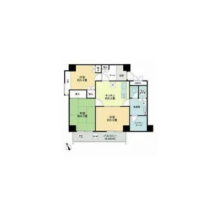 東京都品川区北品川1【マンション】の間取り