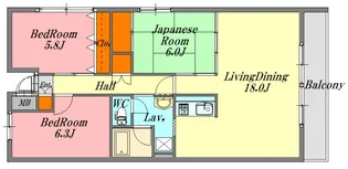 広島県広島市安佐南区中筋1【マンション】の間取り