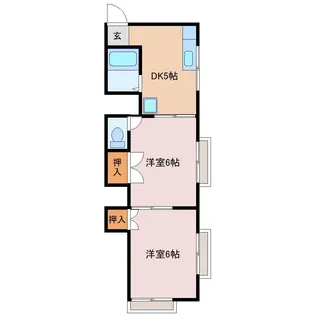 ハイツオーデン【1階】の間取り