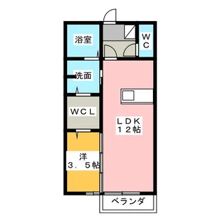 C’est la vie 75【2階】の間取り