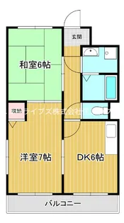 エムプラザ楠根壱番館【2階】の間取り