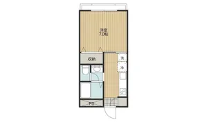 メイプルヒルズ都留2番館【4階】の間取り