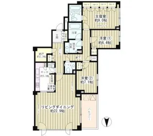大山パークヒルズ【2階】の間取り