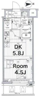 東京都足立区西新井本町2【マンション】の間取り