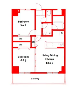 ブルーウッド金沢八景【4階】の間取り
