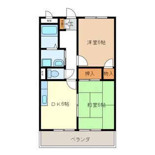 グリーンハイツ II【2階】の間取り