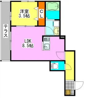 ボナール検見川【1階】の間取り