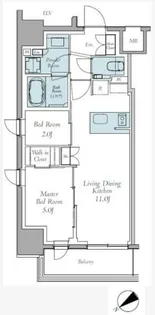 東京都中野区東中野1【マンション】の間取り
