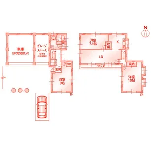 神奈川県横浜市港南区日野5【一戸建】の間取り