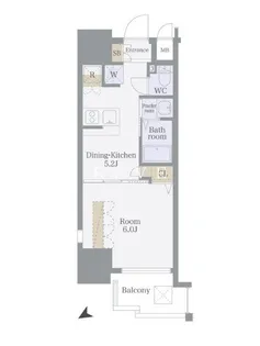 エステムプラザ愛宕虎ノ門【2階】の間取り
