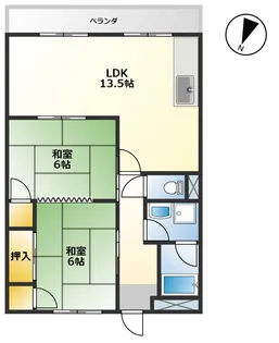 コーポラス無限I【3階】の間取り