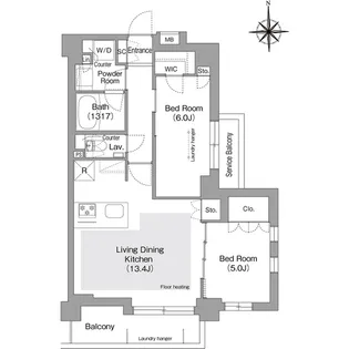 東京都文京区目白台3【マンション】の間取り