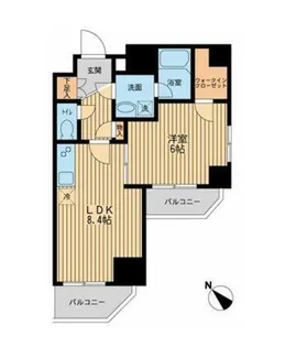 レジディア蒲田III【4階】の間取り