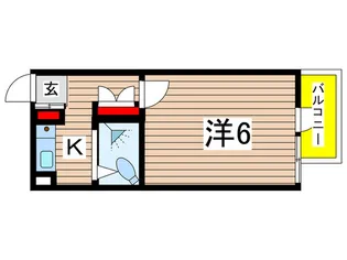 フラッツ100【3階】の間取り