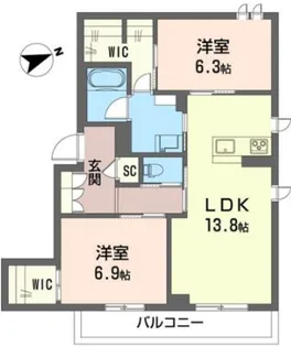 Shamaisonグランド エルサ【2階】の間取り