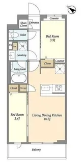 グランカーサ王子II【2階】の間取り
