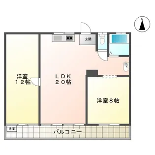 ハートランド上浜【1階】の間取り