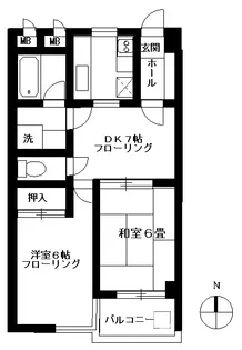 SENBAマンション【2階】の間取り
