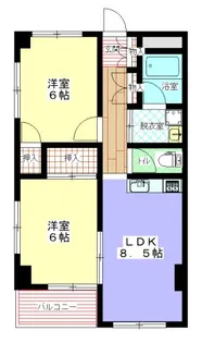森脇ビル【6階】の間取り