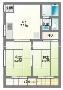 吉川ハイツ【2階】の間取り