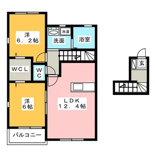Le coeul (ルクール)【2階】の間取り