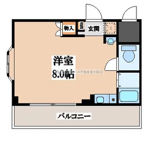トゥ・レ・ジュー【1階】の間取り