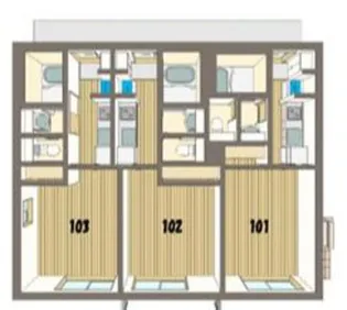 グランドメゾン向ヶ丘【1階】の間取り