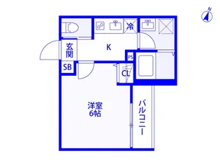 エルシーク南与野【3階】の間取り